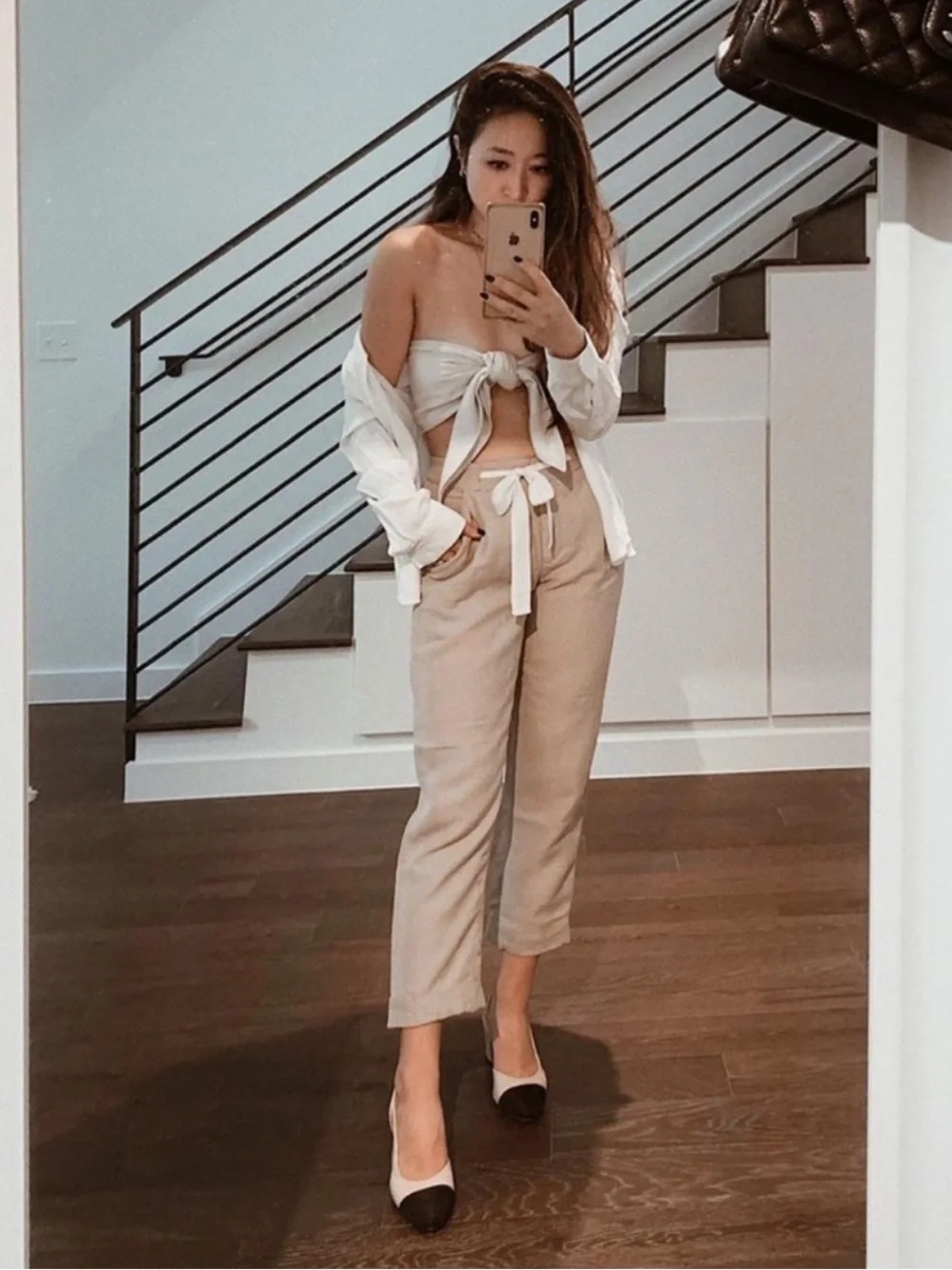 Aritzia Wilfred Allant Cropped Linen Pant Size 2